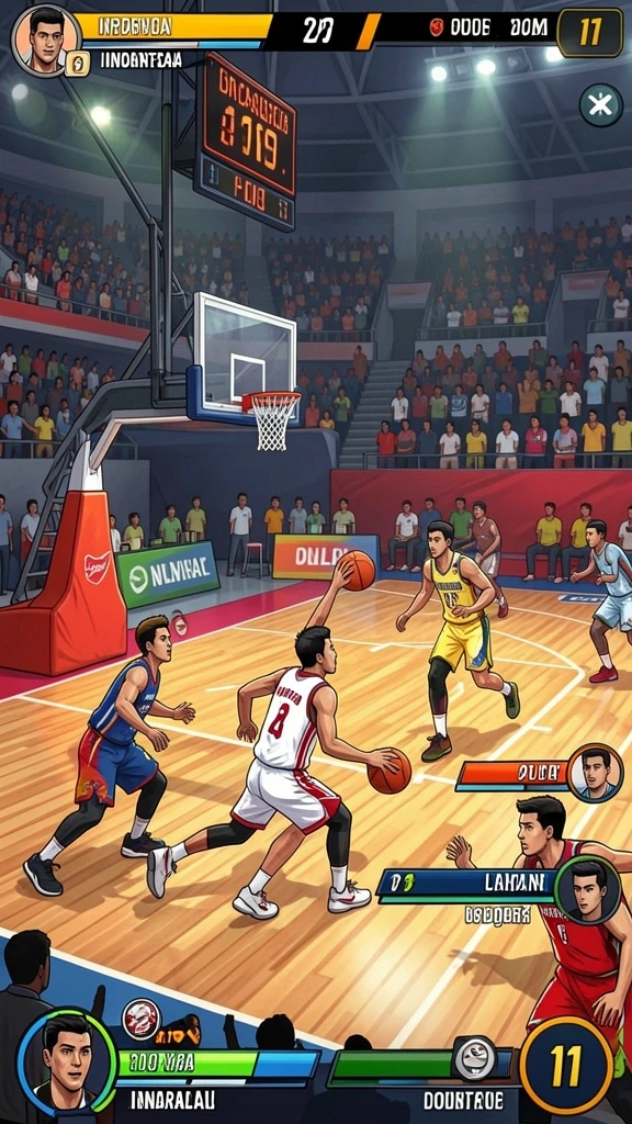 Kompetisi seru dalam mode multiplayer.