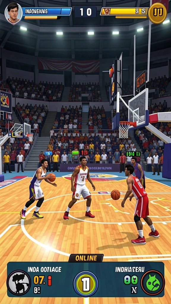 Gambar aktivitas multiplayer yang kompetitif.