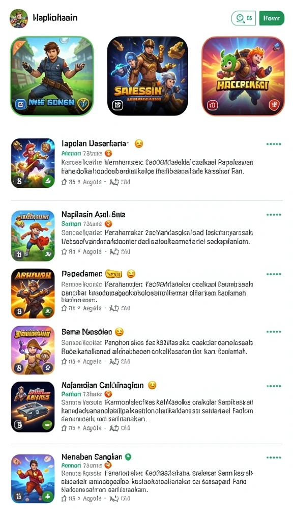 Screenshot 1 menunjukkan suasana level pertama yang cerah.