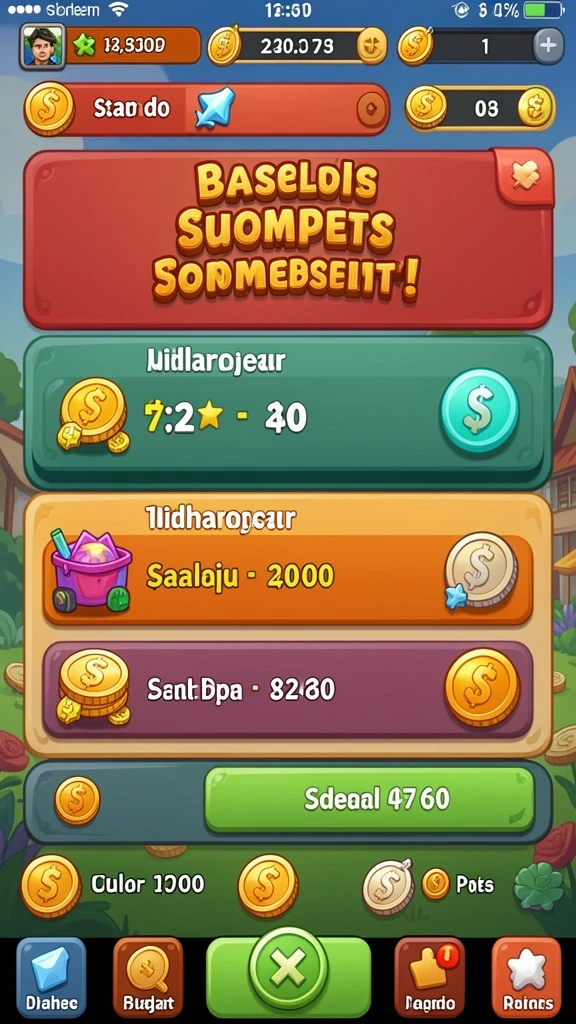 Screenshot 3 menunjukkan berbagai rewards yang bisa didapatkan.