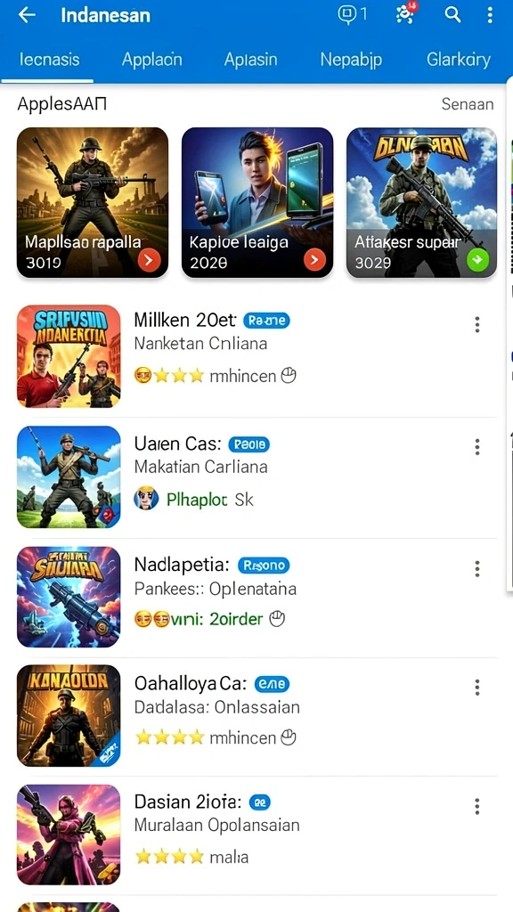 Beragam permainan menarik untuk semua kalangan.