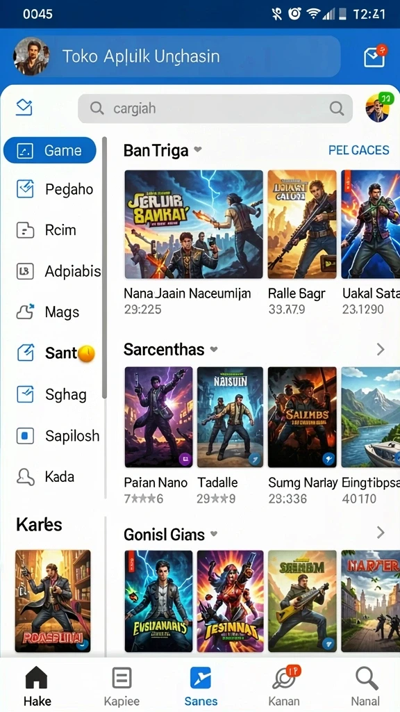 Screenshot momen tantangan seru dalam permainan.