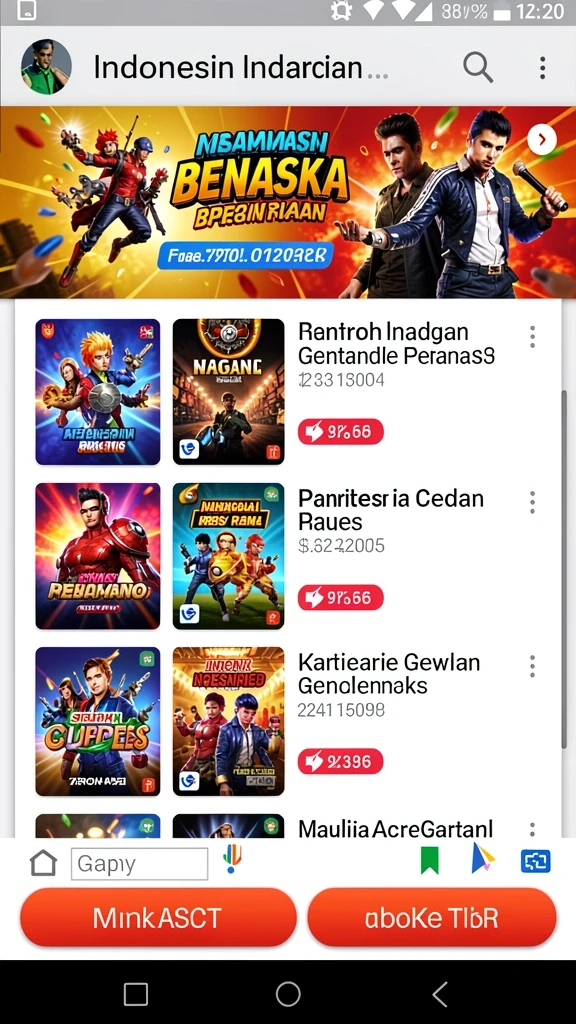 Penghargaan dan level yang bisa dicapai.