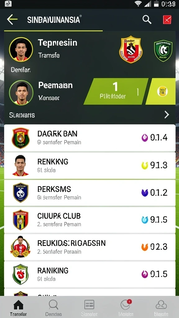 Screenshot saat bermain bingo dengan teman.
