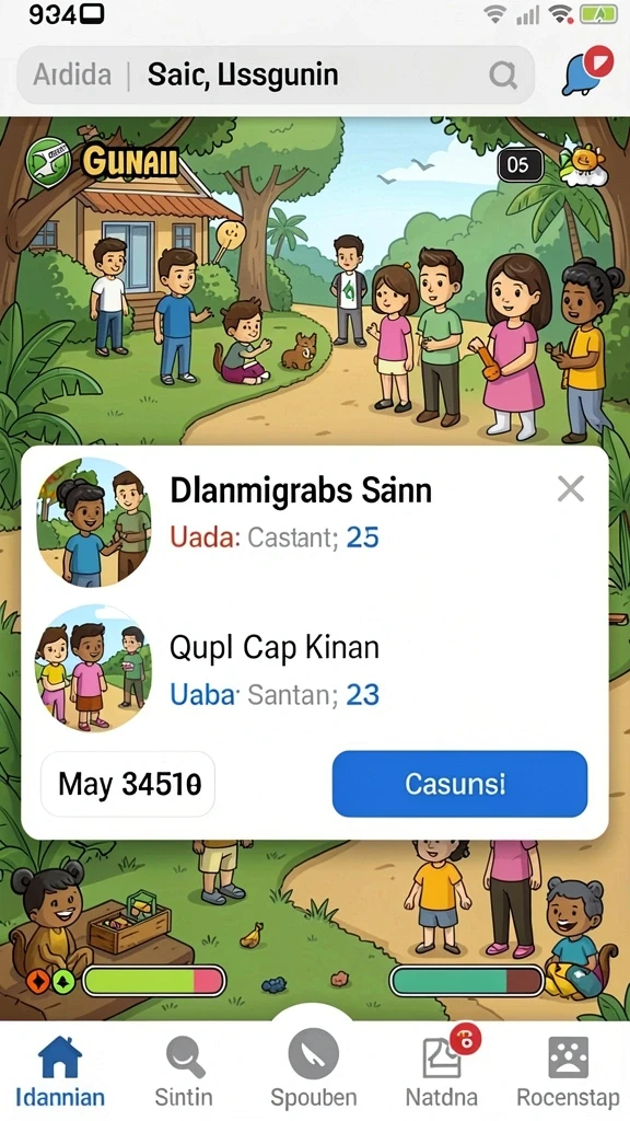 Karakter dengan desain unik dan kemampuan menarik.