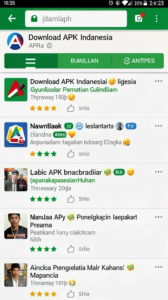 Screeshot aplikasi DEPO89 dengan antarmuka pengguna yang menarik.