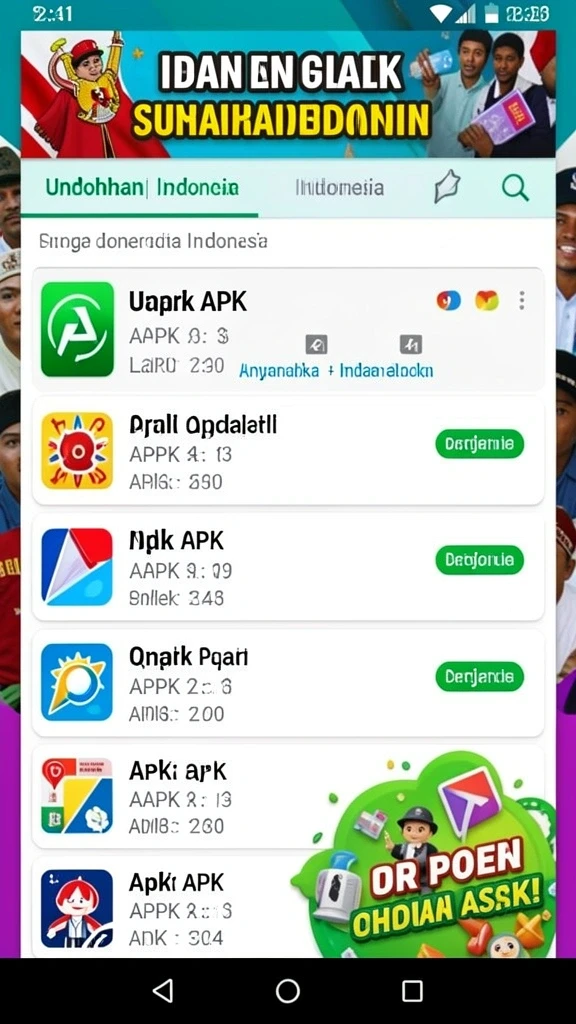 Beragam pilihan permainan dengan tema yang berbeda.