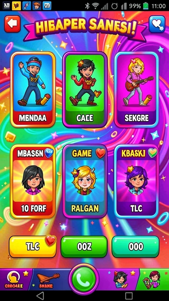Beragam permainan yang bisa dipilih sesuai selera pemain.