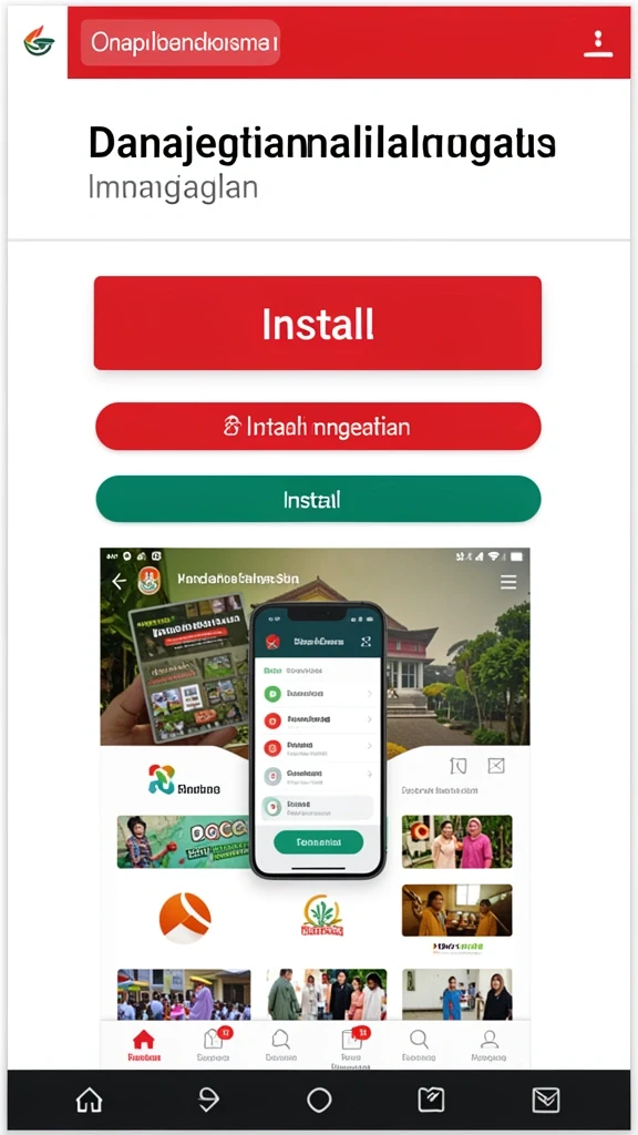 Screenshot menunjukkan karakter unik yang dapat dipilih pengguna.