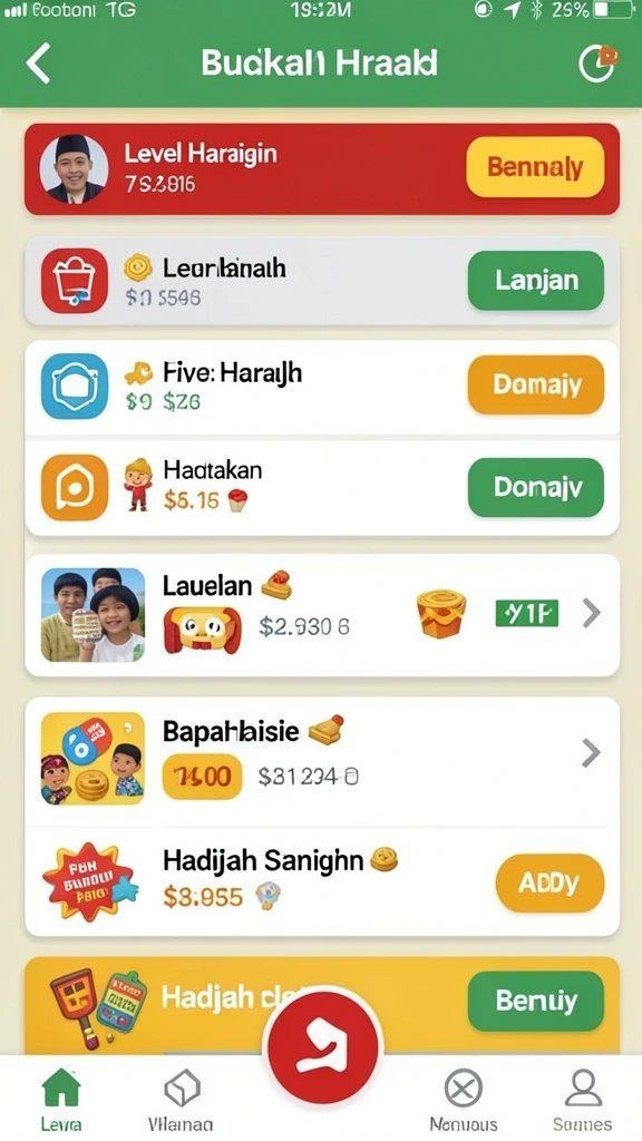Fitur kompetisi untuk bermain bersama teman.