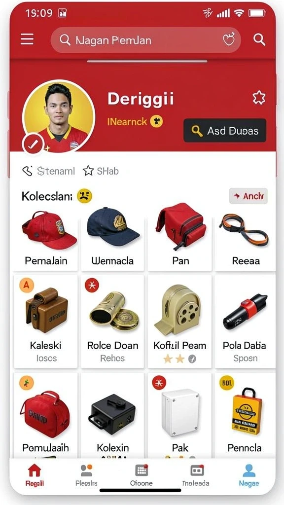 Tampilan antarmuka yang stylish dan user-friendly.