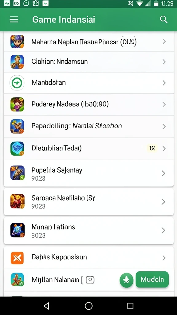 Tampilan permainan yang menarik dan penuh warna.
