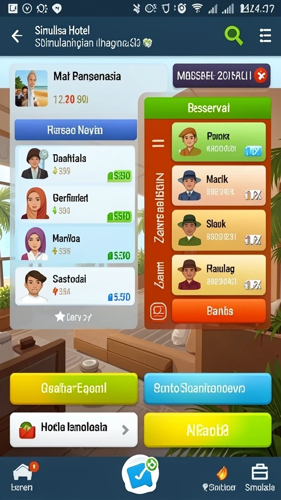 Fitur interaksi sosial antar pemain.