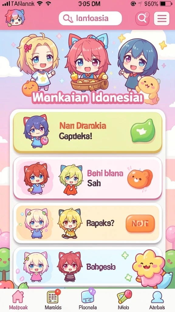Karakter-karakter unik dengan kemampuan berbeda.