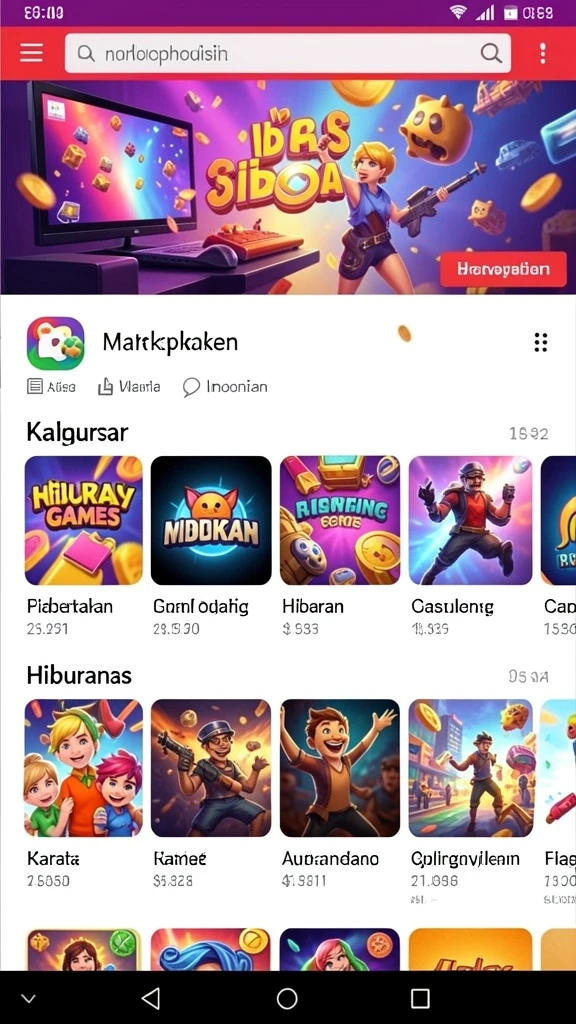 Level permainan yang menantang dan seru.