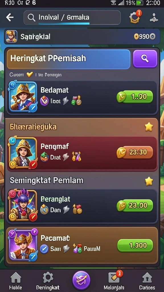 Promosi menarik yang tersedia untuk pemain.