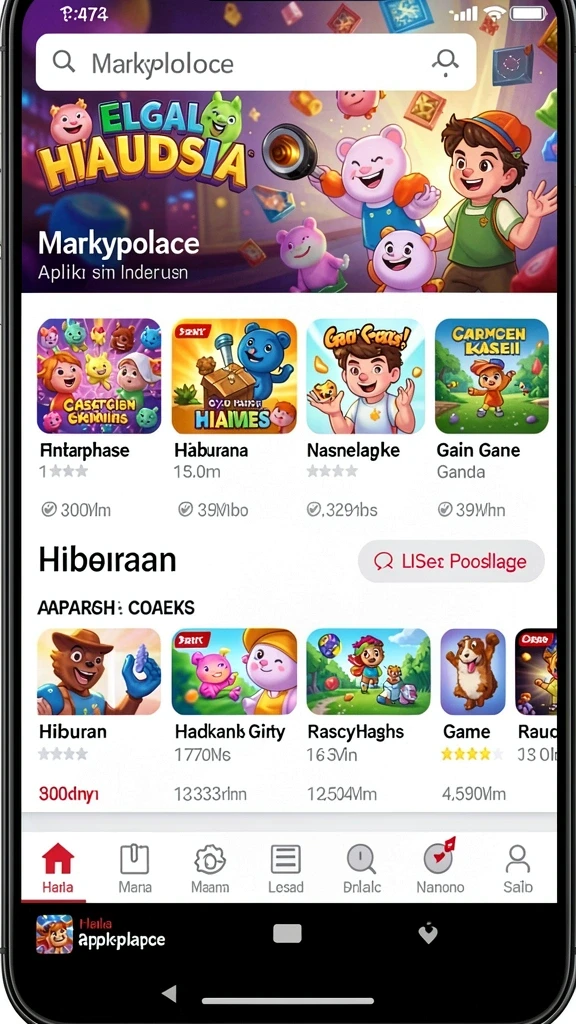Tampilan awal yang memukau dan mudah dinavigasi.