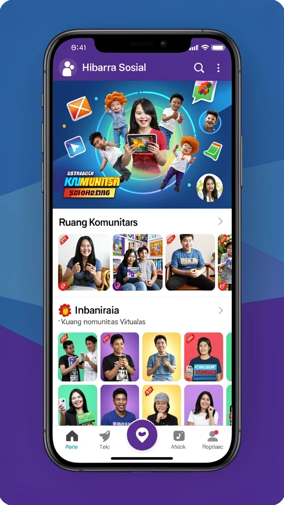 Tampilan awal yang memukau dan mudah dipahami.