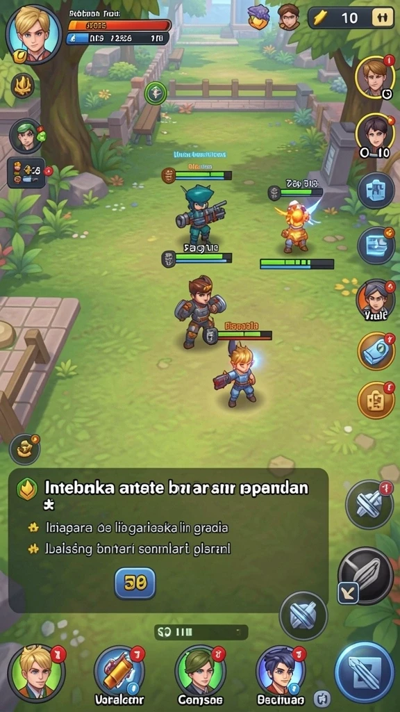 Screenshot ini menampilkan level tantangan yang baru.