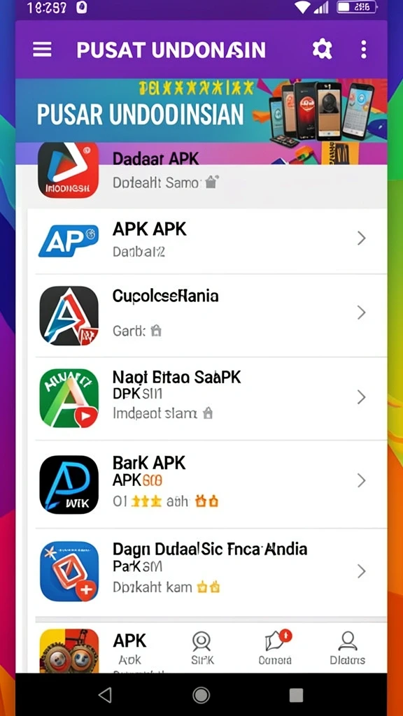 Tampilan awal permainan yang menarik dan mengesankan.