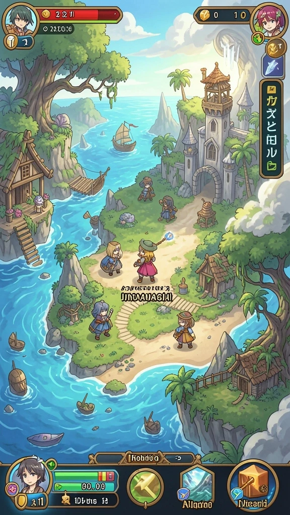 Screenshot menunjukkan level yang menantang dan indah.